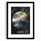 Earth Kids Educational Wall Art - Space and Geography Learning Poster