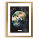 Earth Kids Educational Wall Art - Space and Geography Learning Poster