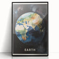Earth Kids Educational Wall Art - Space and Geography Learning Poster