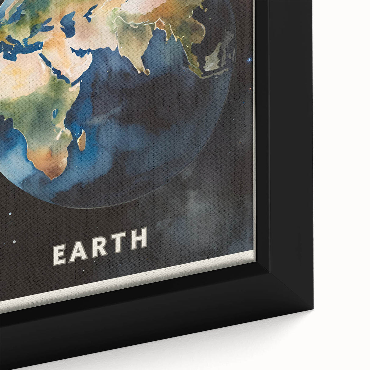 Earth Kids Educational Wall Art - Space and Geography Learning Poster