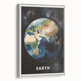 Earth Kids Educational Wall Art - Space and Geography Learning Poster