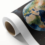 Earth Kids Educational Wall Art - Space and Geography Learning Poster