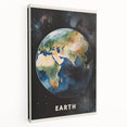 Earth Kids Educational Wall Art - Space and Geography Learning Poster