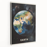 Earth Kids Educational Wall Art - Space and Geography Learning Poster