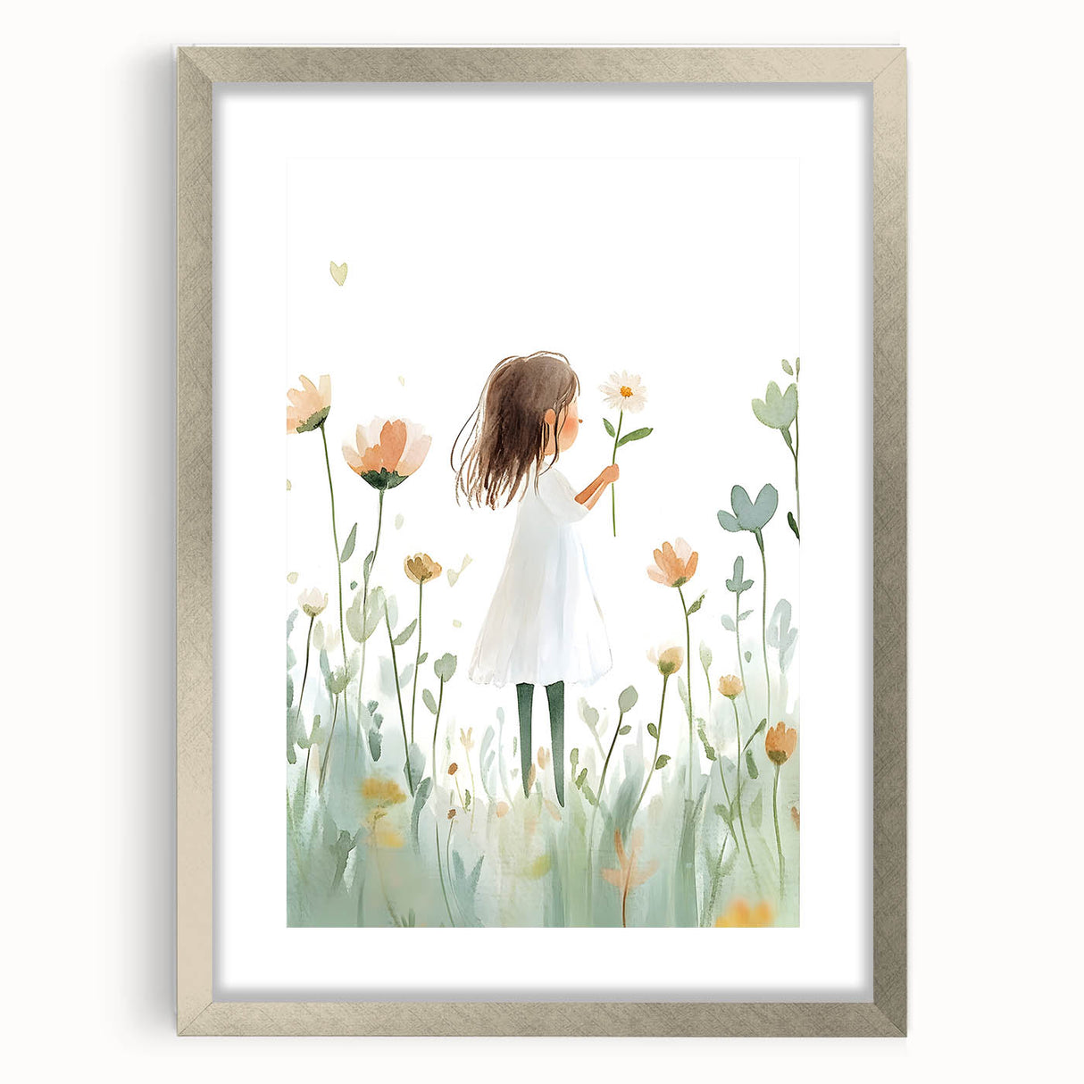 Floral Dream Girl Nursery Wall Art – Kids Room & Baby Decor