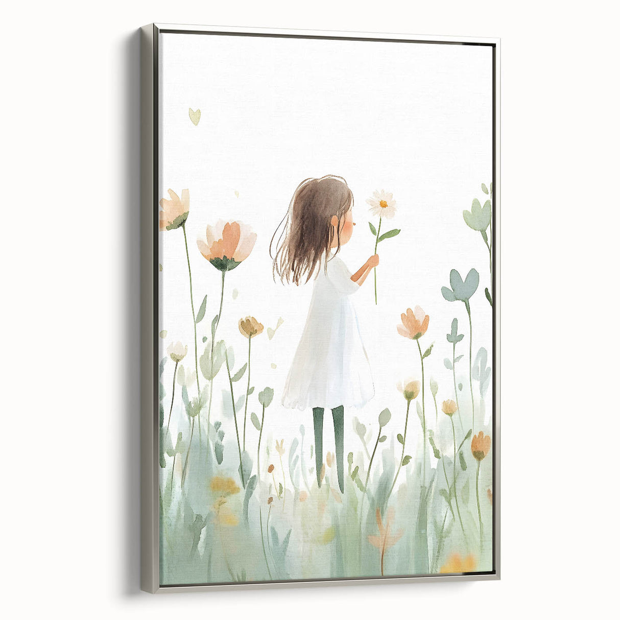 Floral Dream Girl Nursery Wall Art – Kids Room & Baby Decor