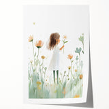 Floral Dream Girl Nursery Wall Art – Kids Room & Baby Decor