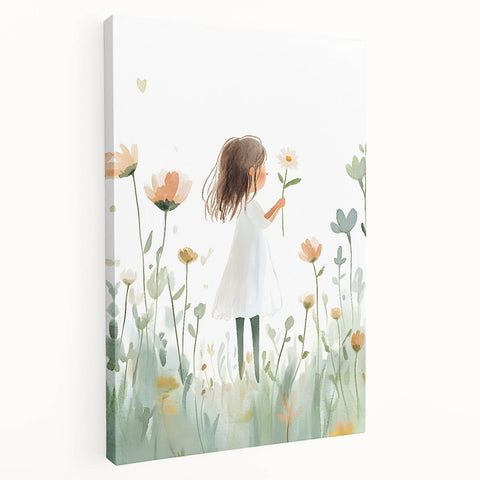 Floral Dream Girl Nursery Wall Art – Kids Room & Baby Decor
