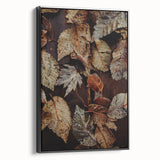 Black and white landscape painting on framed canvas featuring a vintage fall scene, ideal for bedroom wall art.