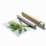 Extra large rolled canvas print featuring a summer floral design in vibrant colors, ideal for classy bathroom wall art.