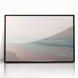 Large abstract wall art featuring swirling blue and gray tones on a framed acrylic, ideal for modern art wall decor.