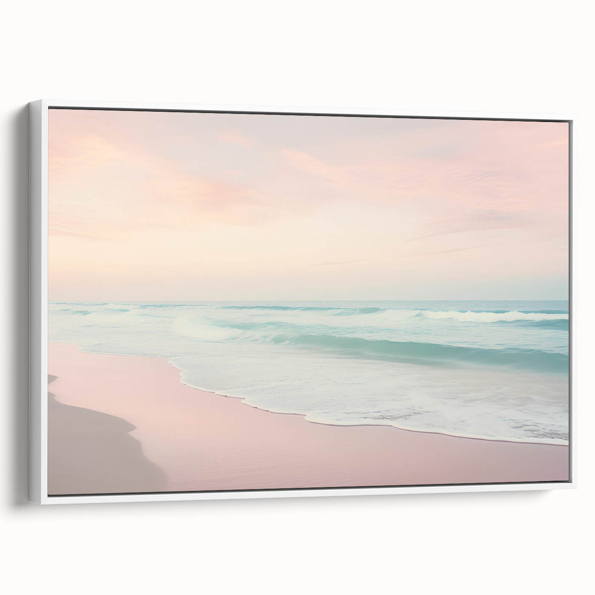 Extra large vintage poster art on canvas, featuring vibrant colorful artwork against a black background.