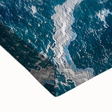 Stretched canvas artwork depicting a dramatic landscape with rugged cliffs, vibrant colors, and intricate textures, ideal for enhancing any modern home decor.