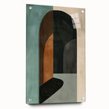 Abstract Archway Wall Art - Modern Geometric Dining Room Print
