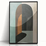 Abstract Archway Wall Art - Modern Geometric Dining Room Print