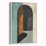 Abstract Archway Wall Art - Modern Geometric Dining Room Print