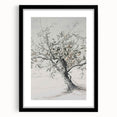 Apple Tree Sketch Living Room Wall Art – Modern Canvas Print