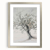 Apple Tree Sketch Living Room Wall Art – Modern Canvas Print