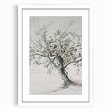 Apple Tree Sketch Living Room Wall Art – Modern Canvas Print