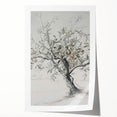 Apple Tree Sketch Living Room Wall Art – Modern Canvas Print