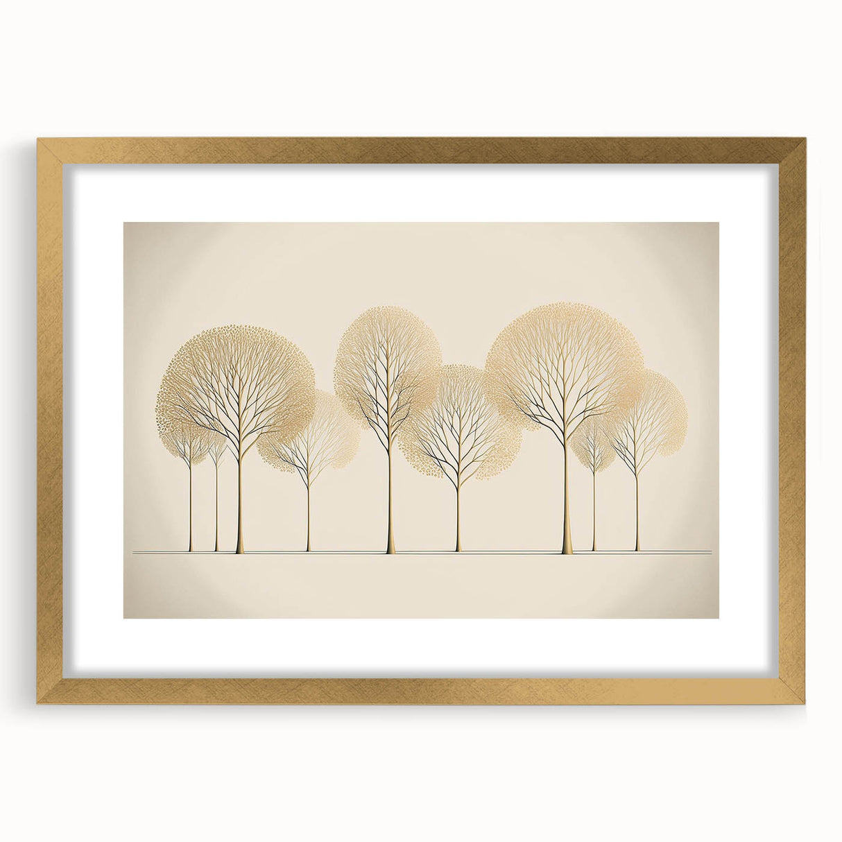 Abstract floral wall art framed in gold, featuring vibrant colors and intricate designs. Perfect for enhancing modern home decor and adding elegance to any space.