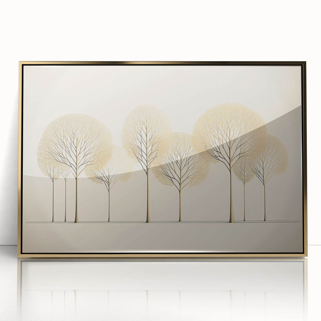 Framed abstract floral wall art with vibrant colors and gold accents, elegantly displayed, perfect for modern home decor, enhancing any living space's aesthetic.