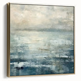 Abstract landscapes wall art featuring a striking blend of silver and gold hues, elegantly framed for a modern aesthetic, perfect for enhancing home décor.
