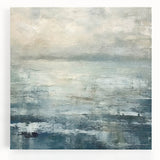 Abstract landscape wall art on stretched canvas showcasing vibrant colors and bold brush strokes, ideal for modern home decor and artistic accents.