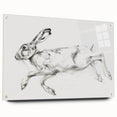 Acrylic glass animal design side view displaying colorful illustrations of various wildlife, mounted with pins on a sleek, modern display for artistic decor.