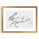 Framed artwork showcasing a golden mat with a detailed animal illustration, perfect for home decor. The design emphasizes elegance and nature, enhancing any interior space.