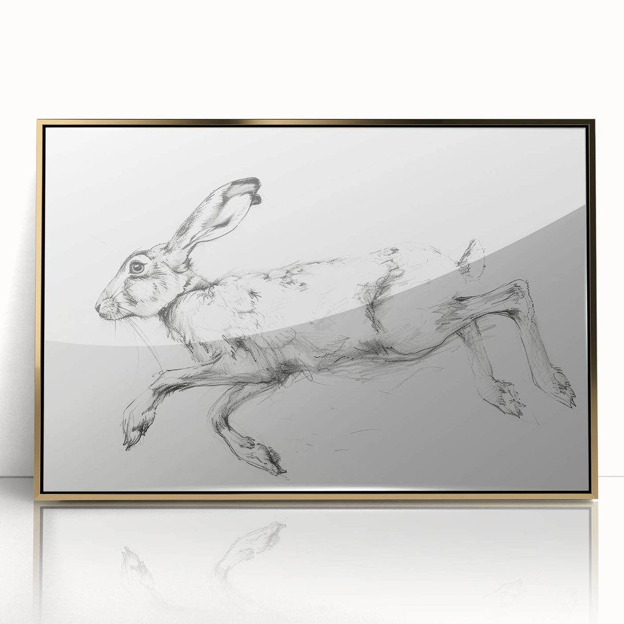 Framed acrylic wall art featuring a vibrant gold design of various animals, showcasing intricate details and textures, perfect for enhancing home decor aesthetics.
