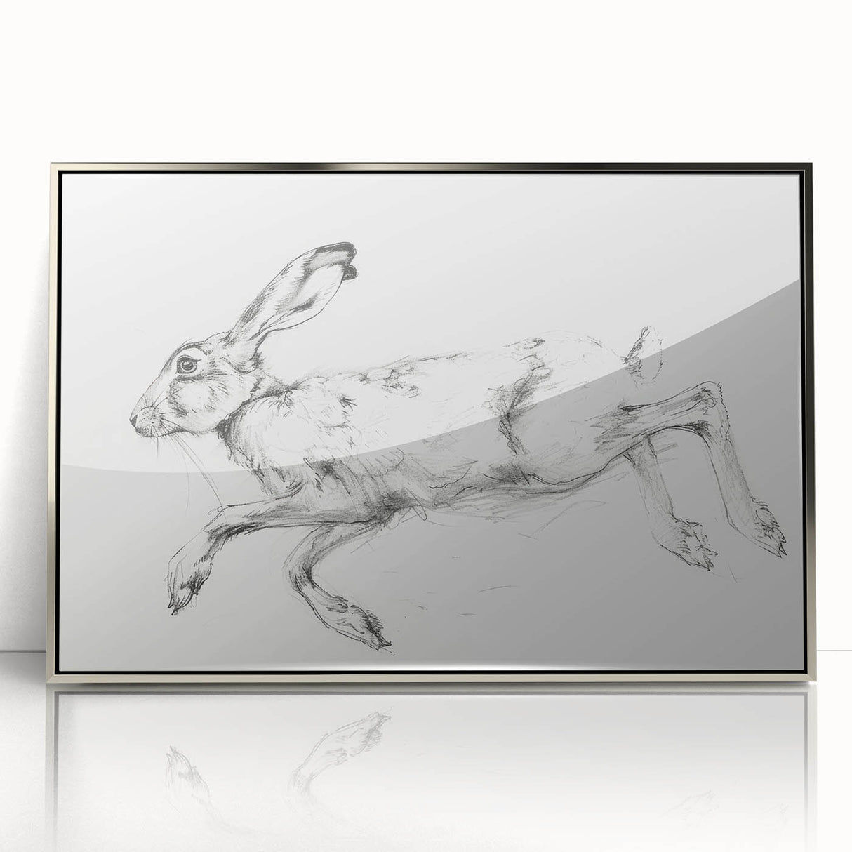 Framed acrylic art piece showcasing vibrant animal designs in silver tones, elegantly displayed from a front view, perfect for modern home decor.