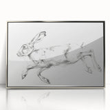 Framed acrylic art piece showcasing vibrant animal designs in silver tones, elegantly displayed from a front view, perfect for modern home decor.