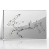 Framed acrylic artwork showcasing a vibrant animal design with intricate details, set against a clean white background, perfect for modern home decor.