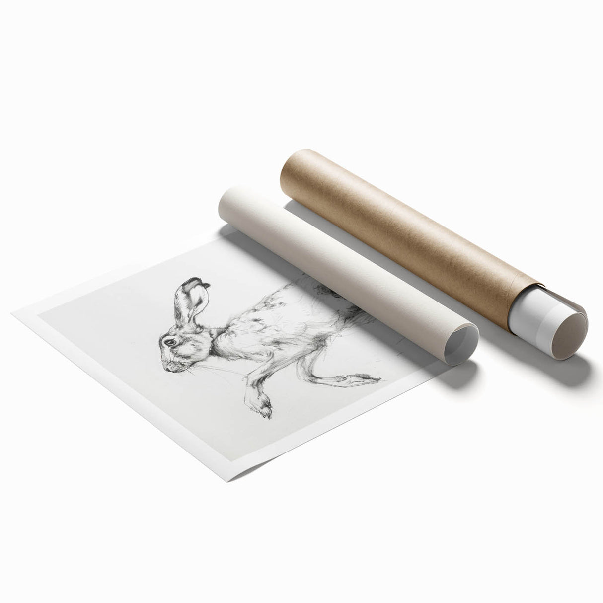 Rolled canvas print showcasing vibrant animal illustrations with intricate details, wrapped securely in a durable tube for easy transport and storage. Perfect for wildlife and nature-themed decor enthusiasts.