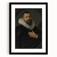 Classic Baroque Portrait - Nobleman with Elaborate White Ruff Collar