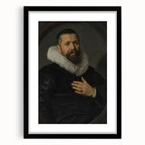 Classic Baroque Portrait - Nobleman with Elaborate White Ruff Collar