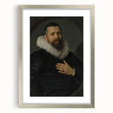 Classic Baroque Portrait - Nobleman with Elaborate White Ruff Collar
