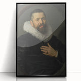 Classic Baroque Portrait - Nobleman with Elaborate White Ruff Collar