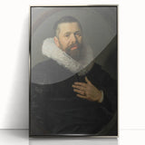Classic Baroque Portrait - Nobleman with Elaborate White Ruff Collar