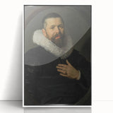Classic Baroque Portrait - Nobleman with Elaborate White Ruff Collar