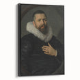 Classic Baroque Portrait - Nobleman with Elaborate White Ruff Collar