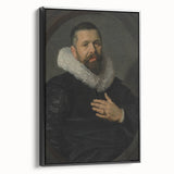 Classic Baroque Portrait - Nobleman with Elaborate White Ruff Collar