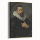 Classic Baroque Portrait - Nobleman with Elaborate White Ruff Collar