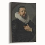 Classic Baroque Portrait - Nobleman with Elaborate White Ruff Collar