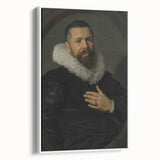 Classic Baroque Portrait - Nobleman with Elaborate White Ruff Collar