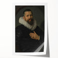 Classic Baroque Portrait - Nobleman with Elaborate White Ruff Collar