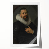 Classic Baroque Portrait - Nobleman with Elaborate White Ruff Collar