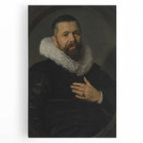 Classic Baroque Portrait - Nobleman with Elaborate White Ruff Collar