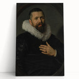 Classic Baroque Portrait - Nobleman with Elaborate White Ruff Collar